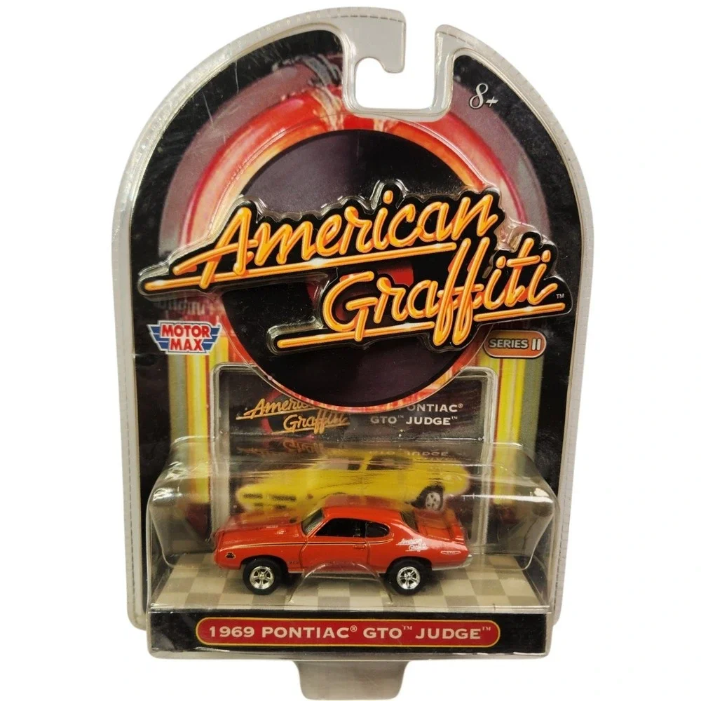Motormax American Graffiti Series II 1:64 1969 Pontiac GTO Judge Red Diecast